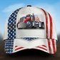 White American Truck Driver Classic Cap For Casual Outfits Vacations And Everyday Styling
