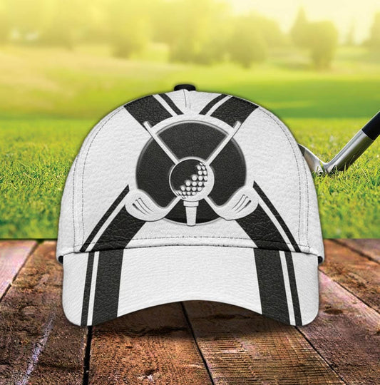 White Golf Sport Classic Cap For Festivals Travel Adventures And Casual Gift Giving