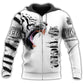 White Tiger Skin Powerful Hoodie For Nature Lovers Everyday Adventures And Thoughtful Gifting