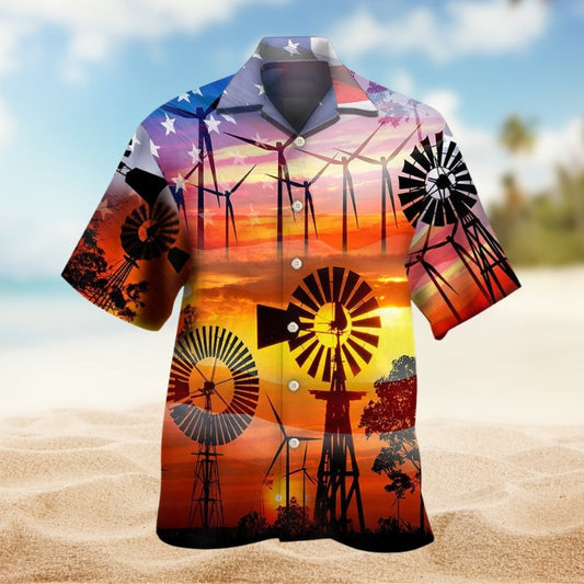Cute Christmas Santa Hippie Hawaiian Shirt Summer Design Detail For Beach Days