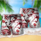 Red Wine Chill Night Lifestyle Beach Shorts For Coastal Adventures And Relaxed Summer Wear