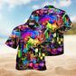 Relaxed Wine Night Theme Hawaiian Shirt For Beach Holidays Outdoor Outings And Relaxed Everyday Wear