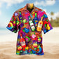 Christmas Penguin Family Hawaiian Shirt Summer Design Detail For Tropical Vacations