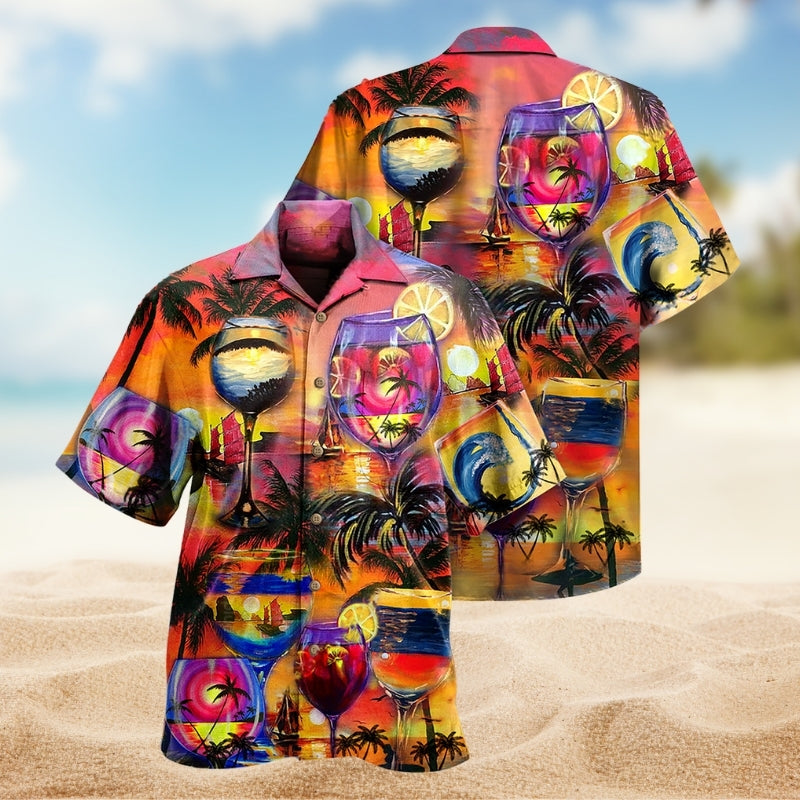 German Shepherd Strong Dog Personalized Photo Hawaiian Shirt Relaxed Style View For Summer Travel