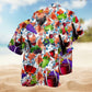 Wine Creative Pattern Hawaiian Shirt For Resort Trips, Coastal Parties, And Warm Weather Style