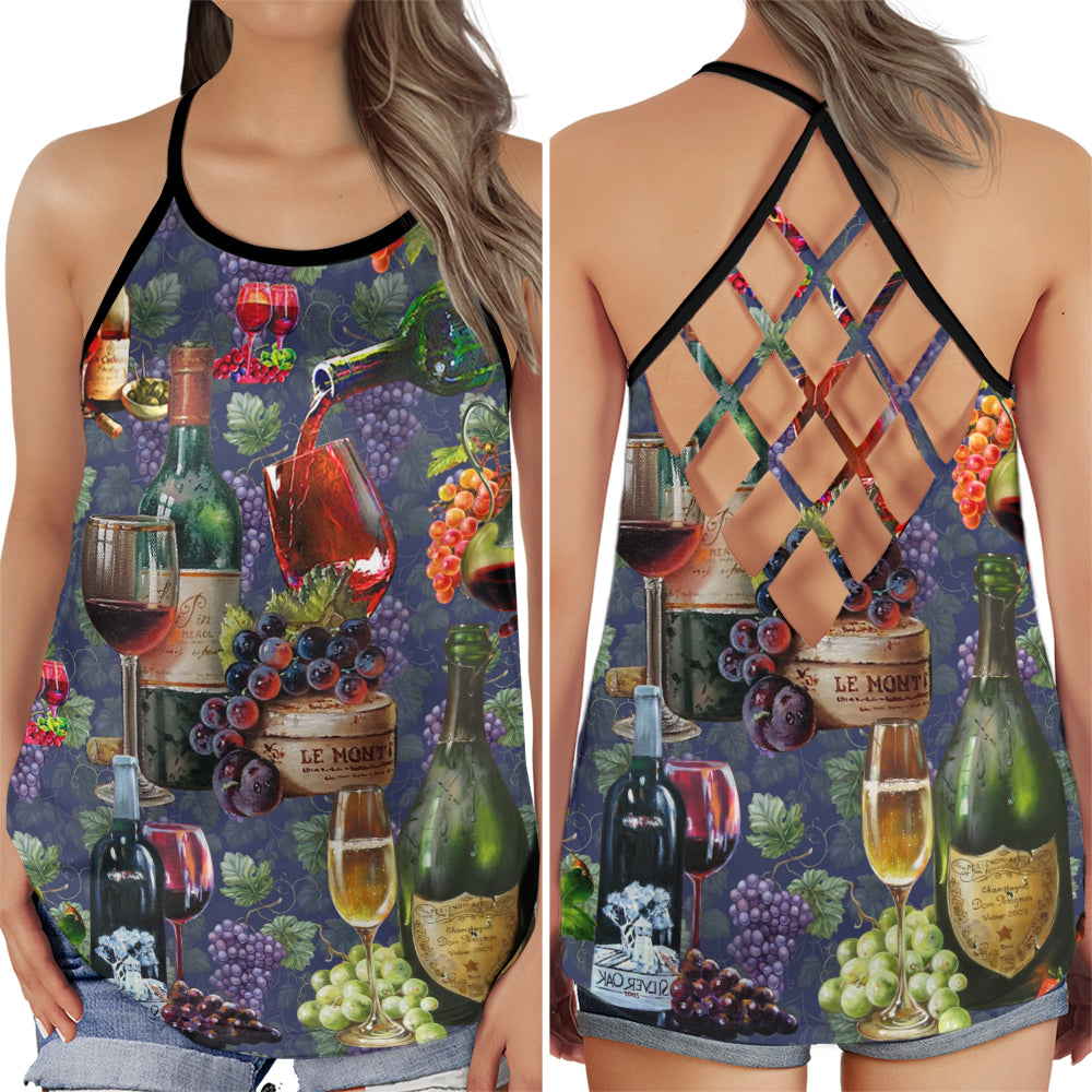 Wine So Good Wine Lover Mood Hollow Tank Top For Yoga Workouts And Casual Wear