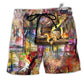 Wine Sparkling As A Glass Of Champagne Hawaiian Beach Shorts For Food And Drink Fans