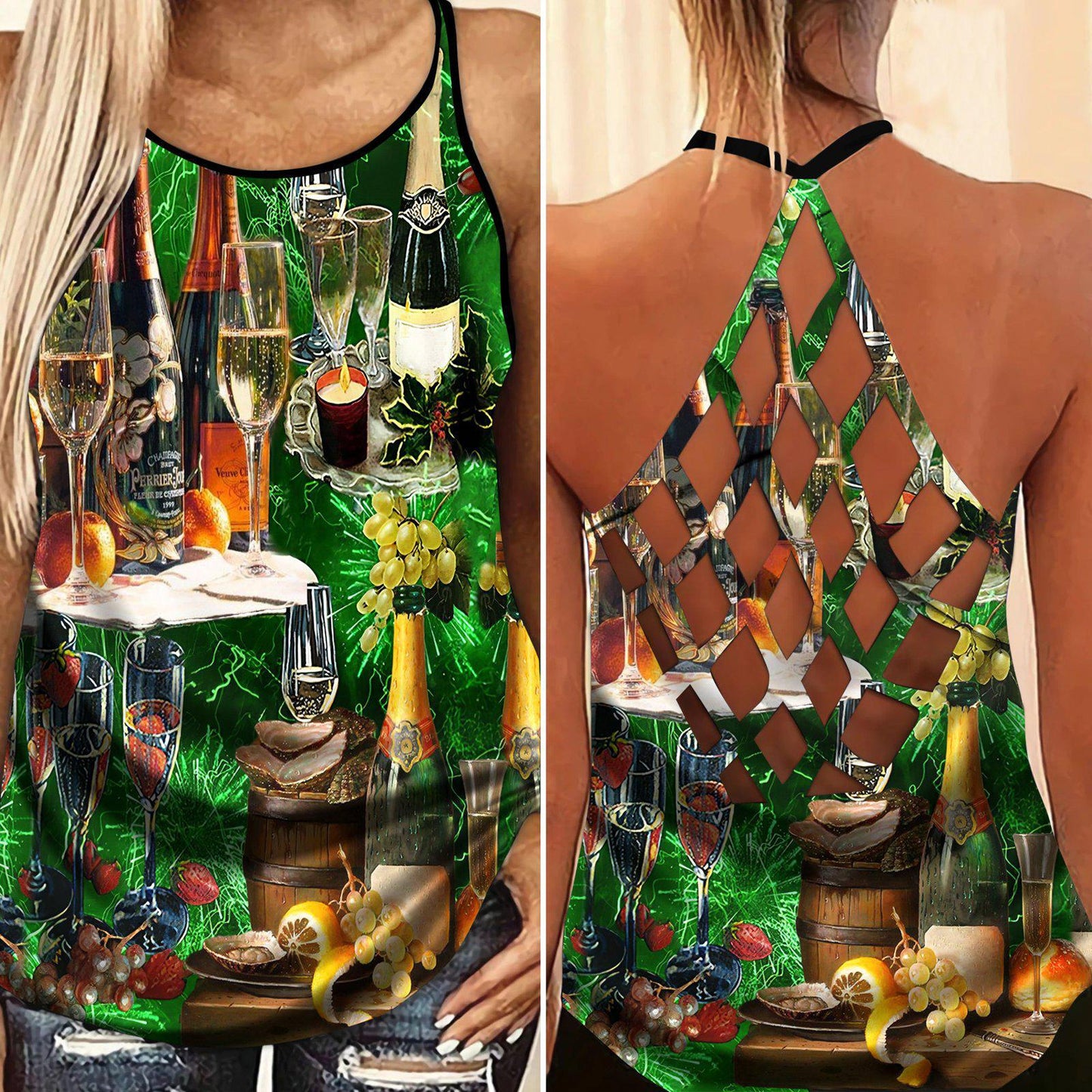 Wine So Good Hollow Tank Top For Workout Classes And Daily Wear