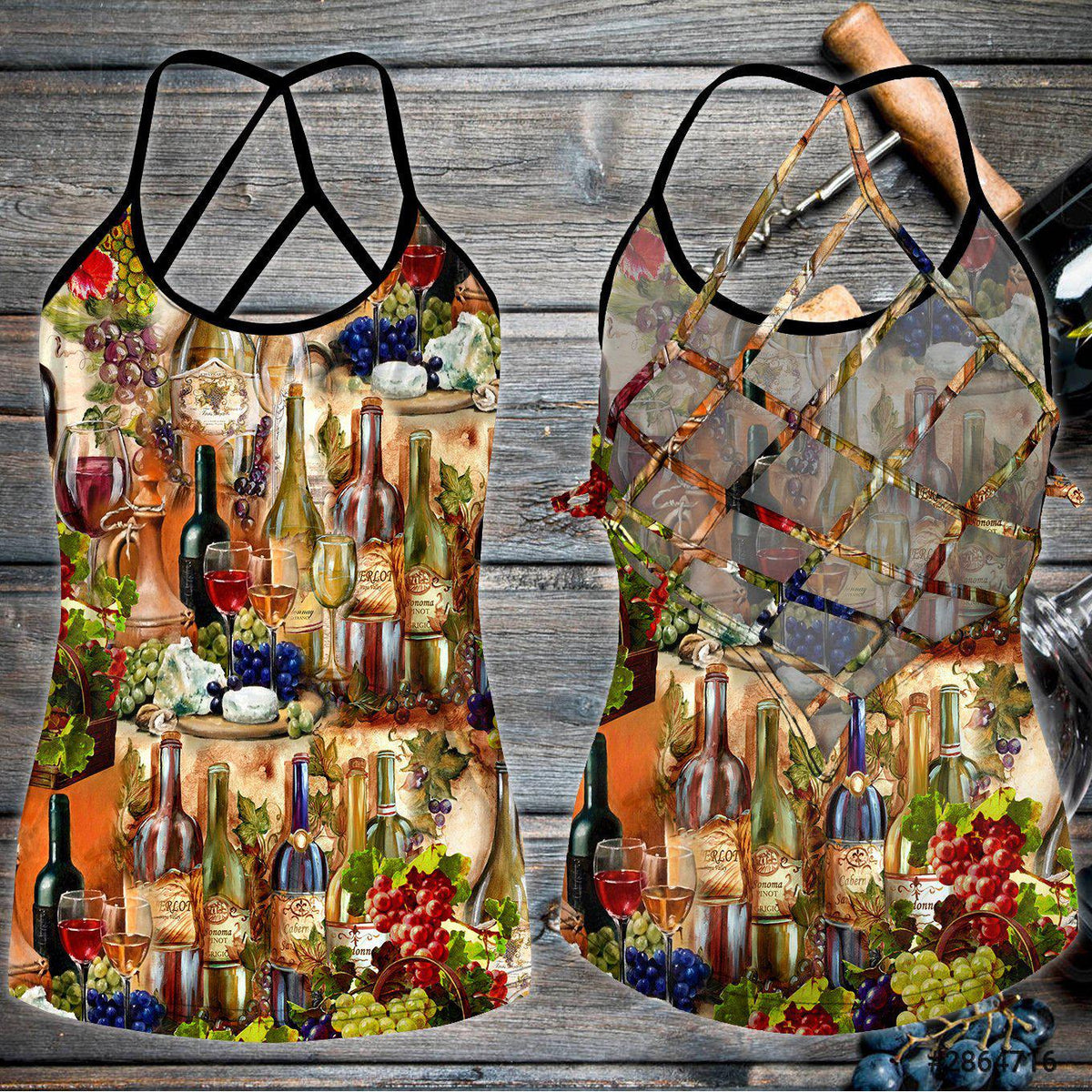 Wine So Good Hollow Tank Top For Fitness Activities And Relaxed Style