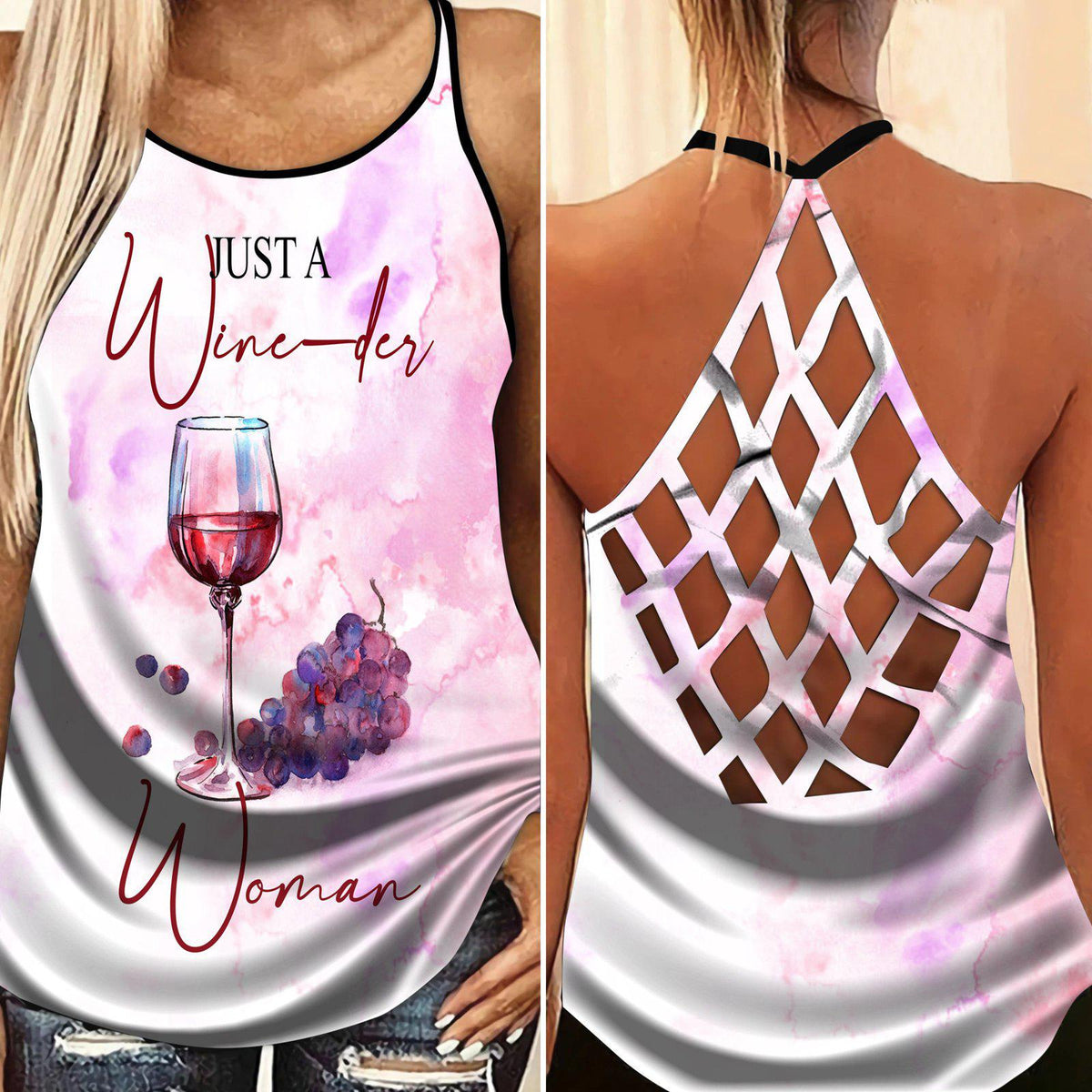 Wine So Good Hollow Tank Top For Summer Outings And Everyday Comfort