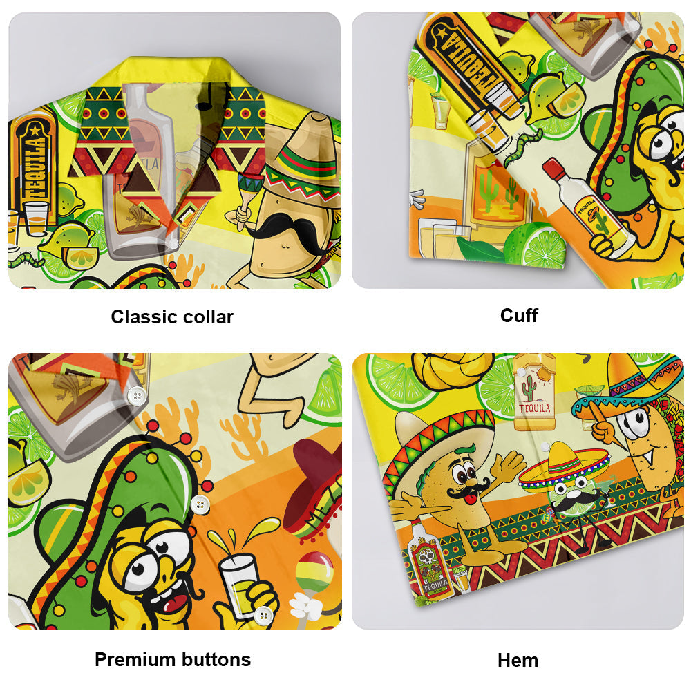 Magical Wine Tequila Water Fun People Hawaiian Shirt For Resort Days, Summer Events, And Comfortable Outdoor Activities