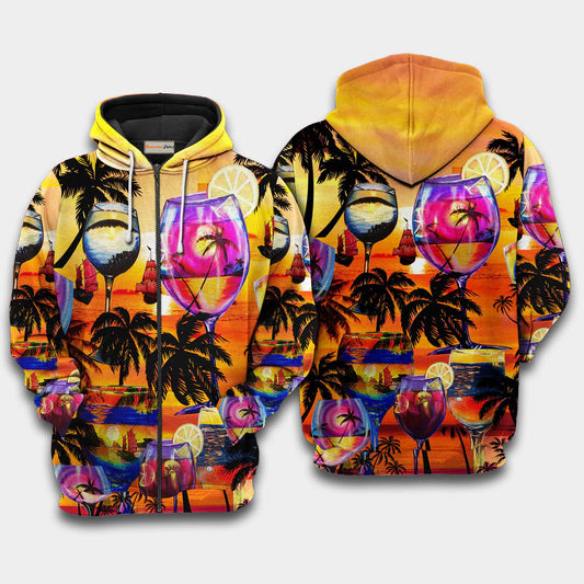 Wine Time Hawaii Hoodie For Relaxed Daily Wear Weekend Outings And Thoughtful Gifting