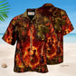 Guitar Flaming Music Speaks Hawaiian Shirt For Music Fans, Resort Parties, And Warm Weather Events