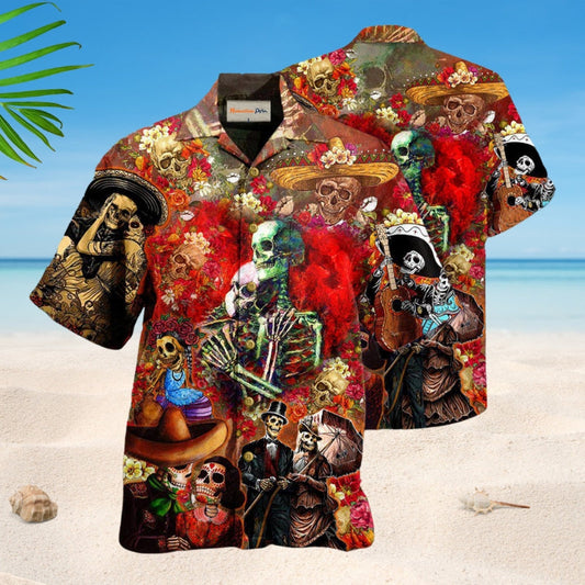 Skull Separated Death Hawaiian Shirt For Mythic Art Lovers, Coastal Outings, And Thoughtful Gift Giving