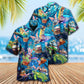 Turtle Wishing Turtley Awesome Easter Hawaiian Shirt Artwork Detail For Resort Trips And Outdoor Activities