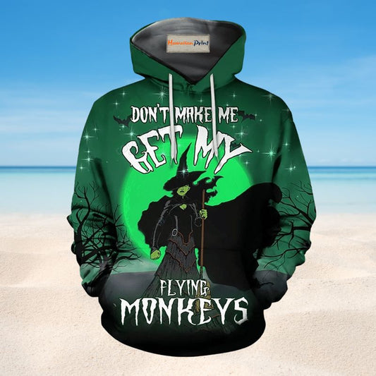 Witch Flying Monkeys Hoodie For Spooky Season Travel And Thoughtful Halloween Gifting
