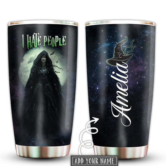 Witch Witch Dark Humor Dark Personalized 20 Oz Tumbler For Coffee Travel And Daily Drinks