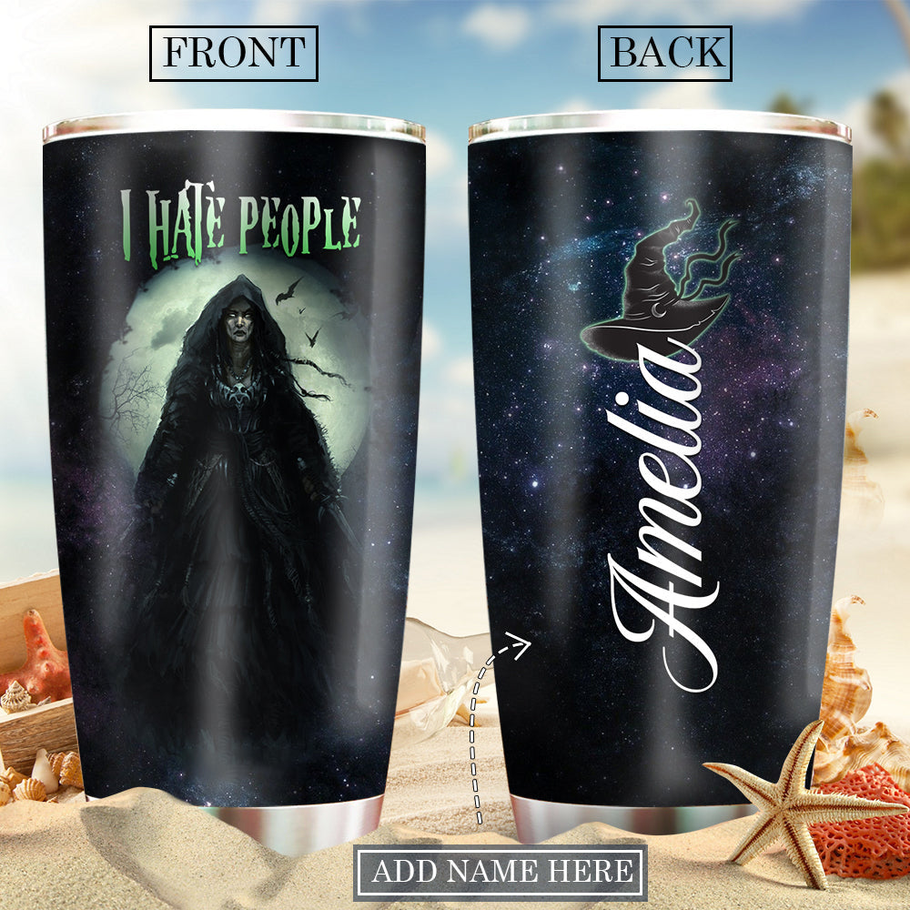 Witch Witch Dark Humor Dark Personalized 20 Oz Tumbler For Coffee Travel And Daily Drinks