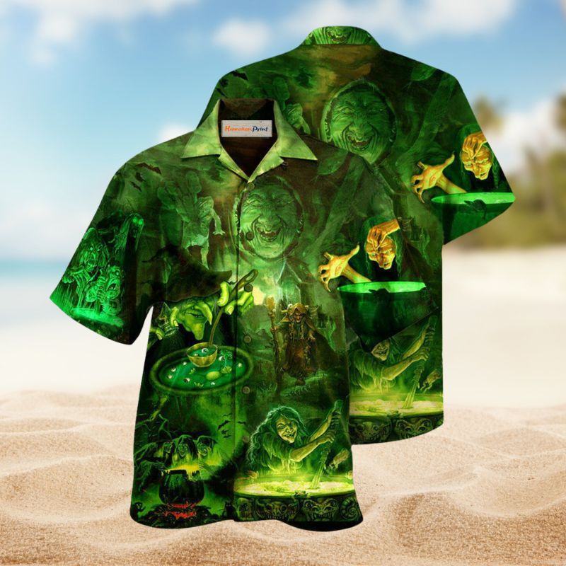 Witch It'S Bad Hawaiian Shirt For Coastal Travel, Casual Events, And Comfortable Summer Wear