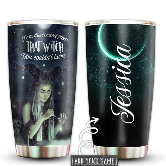 Witch Witchy Fire Personalized 20 Oz Tumbler For Coffee Travel And Daily Drinks