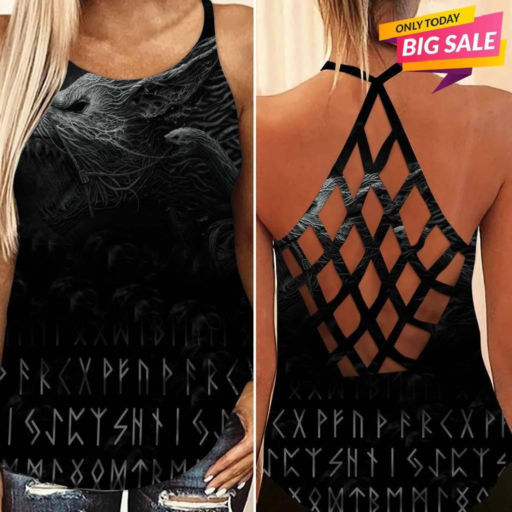 Viking Strength Hollow Tank Top For Fitness Sessions And Daily Wear