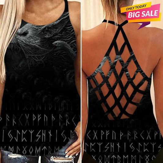 Viking Strength Hollow Tank Top For Fitness Sessions And Daily Wear