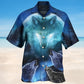 Wolf Gray And Blue Hawaiian Shirt For Vacation Adventures Beach Events And Relaxed Warm Weather Style