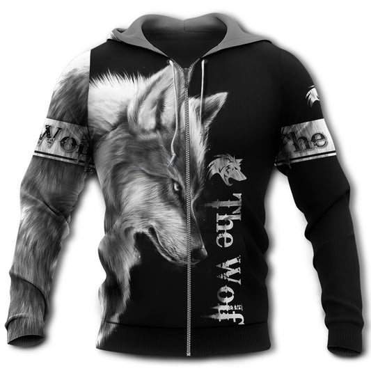 Grey Black Wolf Moon Hoodie For Animal Lovers Casual Streetwear Travel And Everyday Comfort
