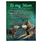 Wolf I Loved You My Whole Life Mother Flannel Blanket For Cozy Bedroom Sofa Decor