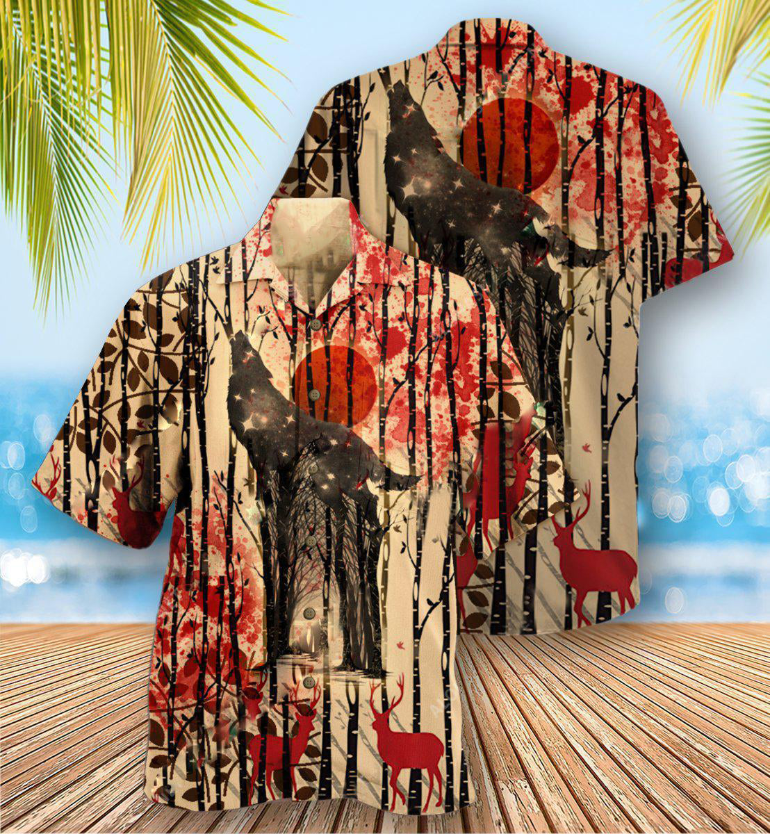 Wolf Sheep Safe Hawaiian Shirt For Summer Vacation And Beach Travel