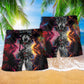 Dark Wolf Beach Shorts Pattern Detail For Casual Summer Plans And Easygoing Coastal Style