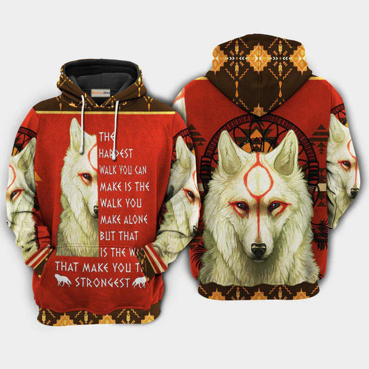 Strong Wolf Makes Hoodie For Pet Lovers Casual Style Holidays And Thoughtful Gifts