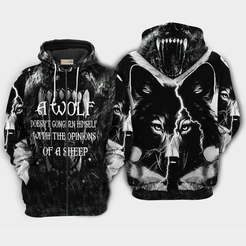 Wolf Opinions Sheep Hoodie For Pet Enthusiasts Weekend Outings And Relaxed Daily Style