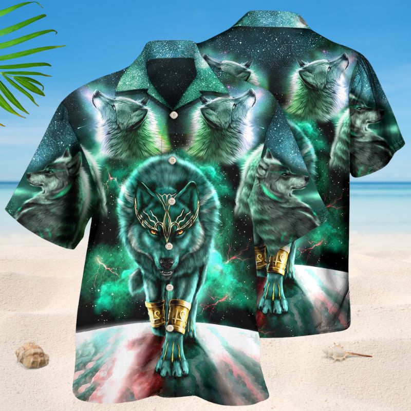 Wolf Warrior Hawaiian Shirt For Resort Trips, Coastal Parties, And Warm Weather Style