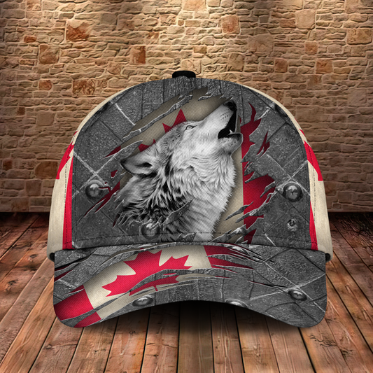 Wolf Canada Vintage Classic Cap For Holiday Trips Daily Outfits And Thoughtful Gifting