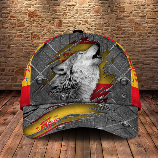 Wolf Spain Vintage Classic Cap For Casual Styling Holiday Travel And Weekend Adventures