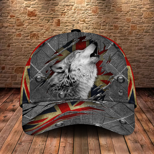 Wolf Britain Vintage Classic Cap For Outdoor Activities Weekend Trips And Casual Wear
