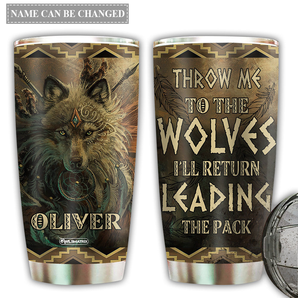 Wolf Kindness Thinking Personalized 20 Oz Tumbler For Coffee Travel And Daily Drinks