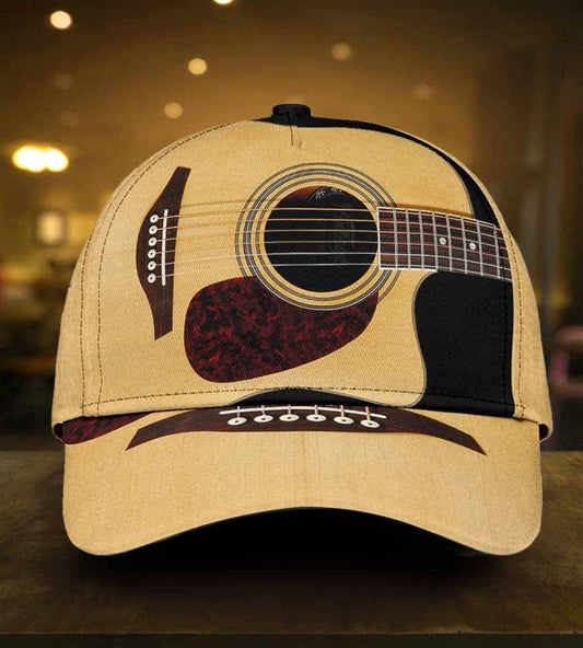 Wood Guitar Acoustic Music Classic Cap For Outdoor Travel Parties And Thoughtful Holiday Gifting