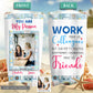 Work Friends Custom Photo 20 Oz Tumbler For Coffee Travel And Daily Drinks