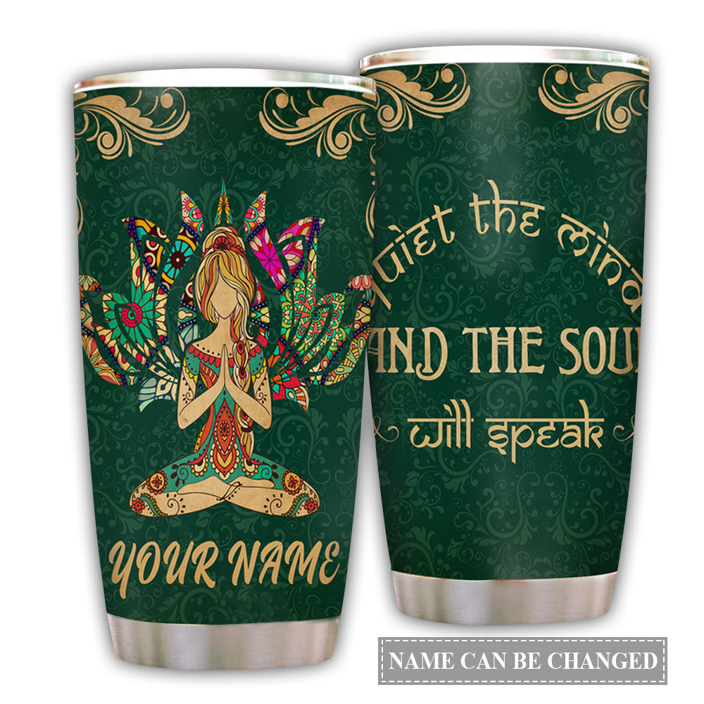 Yoga And The Soul Personalized 20 Oz Tumbler For Coffee Travel And Daily Drinks
