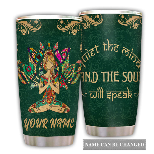 Yoga And The Soul Personalized 20 Oz Tumbler For Coffee Travel And Daily Drinks