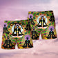 Yoga Wonderful Life Balance Beach Shorts Pattern View For Resort Days And Outdoor Activities