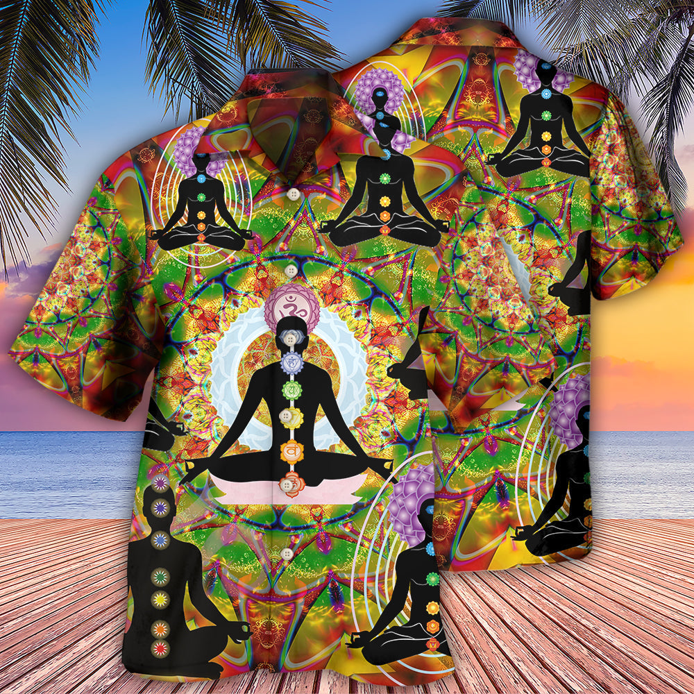 Yoga Wonderful Hawaiian Shirt Artwork View For Weekend Travel And Beach Style