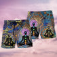 Yoga Mandala Calm Artistic Beach Shorts Design Detail For Weekend Getaways And Beach Days