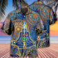 Yoga Mandala Hawaiian Shirt Design View For Casual Summer Styling