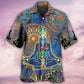 Yoga Mandala Hawaiian Shirt Artwork Detail For Resort Trips And Outdoor Activities