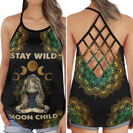 Yoga Celestial Free Spirit Hollow Tank Top For Yoga Workouts And Festival Wear