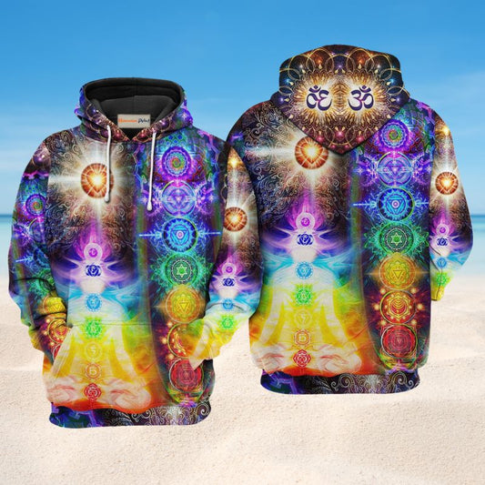 Yoga Mind Soul Harmony Chakra Hoodie For Casual Activities Weekend Travel And Gift Ideas