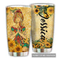 Yoga Sunshine Sunflower Personalized 20 Oz Tumbler For Coffee Travel And Daily Drinks